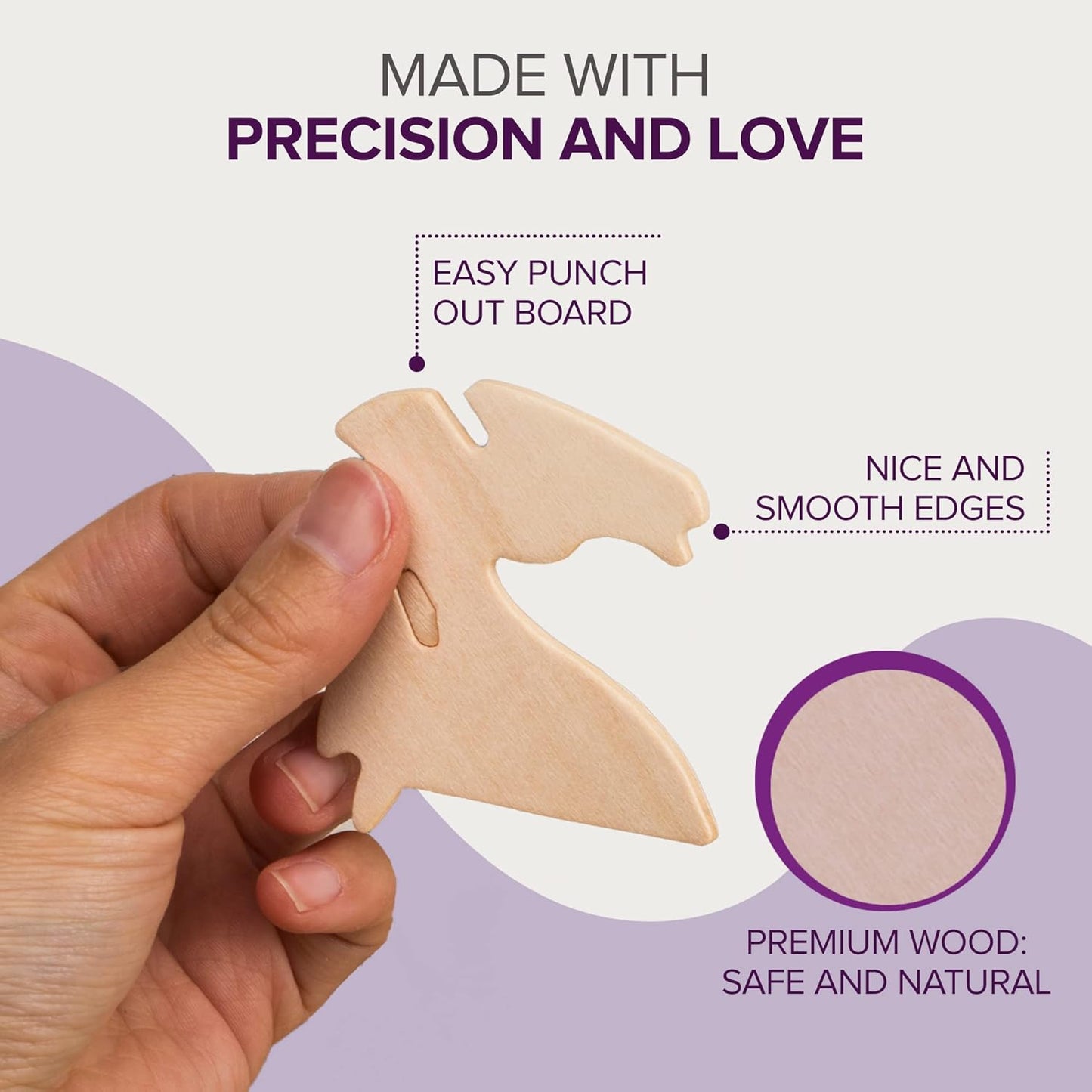 Hands Craft DIY 3D Wooden Puzzle – 6 Assorted Wild Animals Bundle Pack Set Brain Teaser Puzzles Educational STEM Toy Adults and Kids to Build Safe and Non-Toxic Easy Punch Out Premium Wood JP2B8