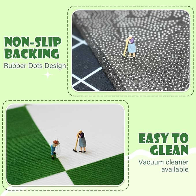 Car Rug,Kids Play Rug with Roads,Playroom Toy Car Rug, Car Track Rug City Map for Bedroom Classroom - (78.7X59 Inches)