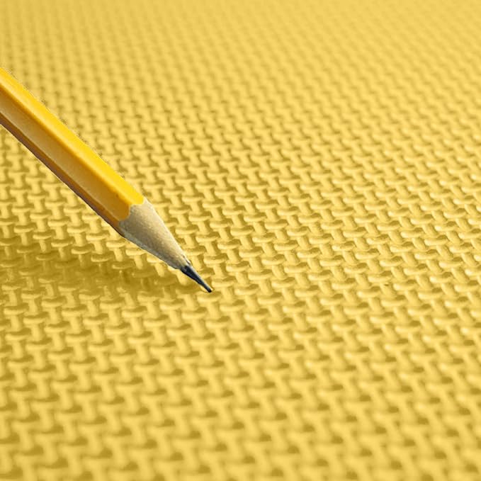 FlooringInc's 1/2" Soft Non-Toxic Baby Play Mat, Toddler Playmat, Colorful Puzzle PlayMat, Floor Mats for Kids & Babies, EVA Foam Interlocking Tiles for Nursery & Playroom | Yellow, 4 Tiles, 16 Sq/Ft