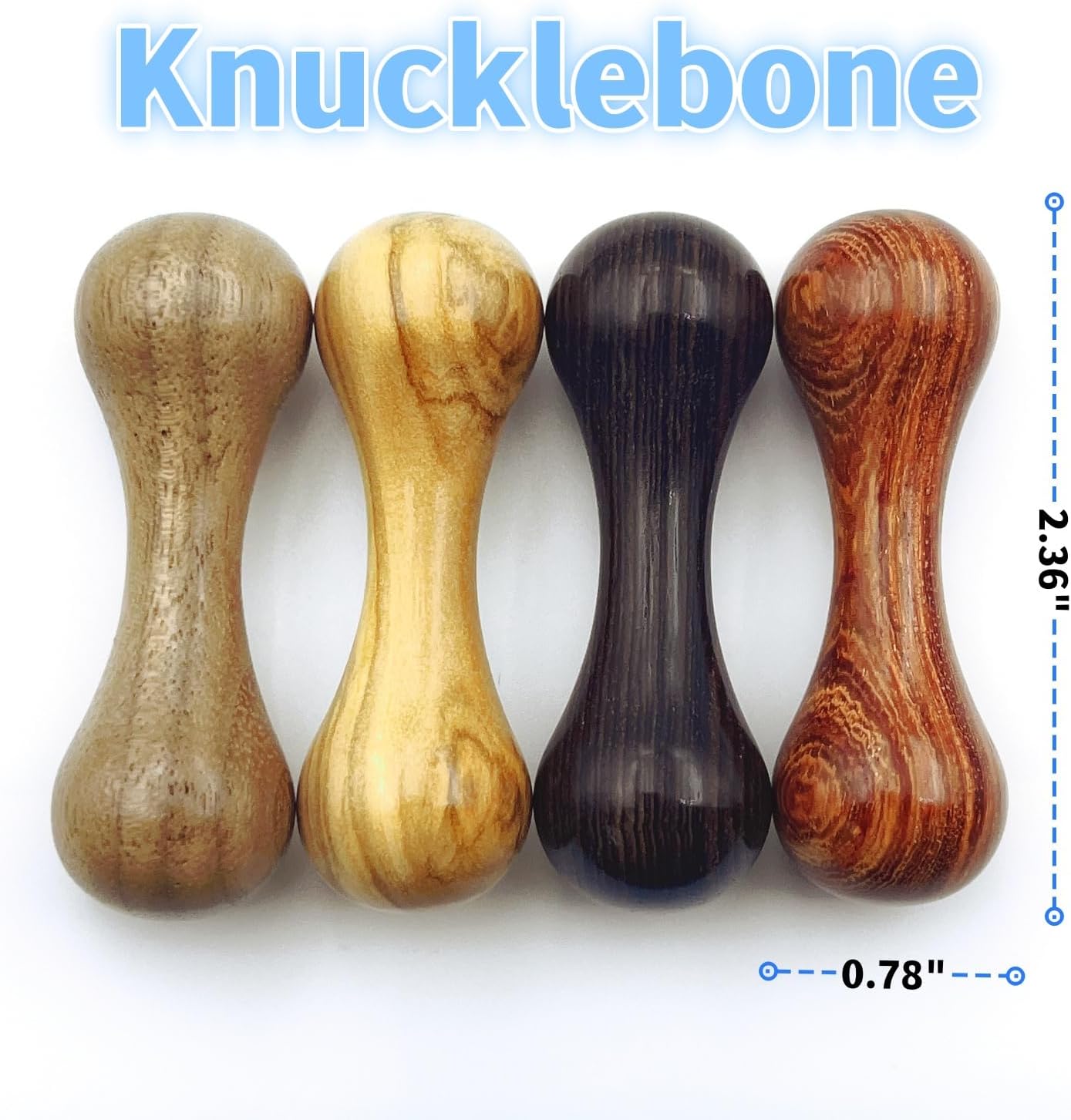 Knucklebone Wooden Bone Toys, Finger Skill Toys, Portable EDC Desktop Fidget Toys, Leisure Toys Suitable for Many Scenes (Red Sandalwood)