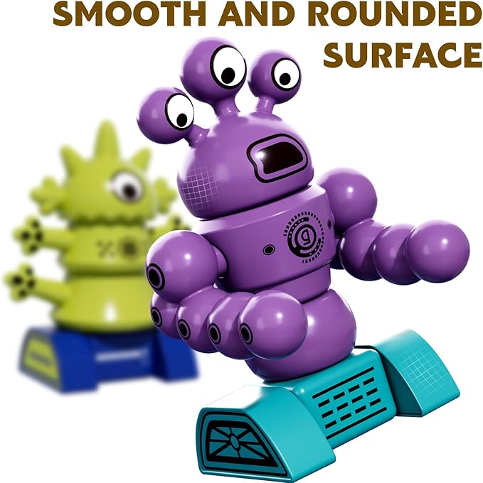 TEMI Magnet Robot Toy for Kids 3-5 Years Old - Monster Magnet Toys Stacking Transform Toys with Storage Box, Set for Boys Age 3 4 5 6 7 Years Old Boys, Christmas and Birthday Gifts