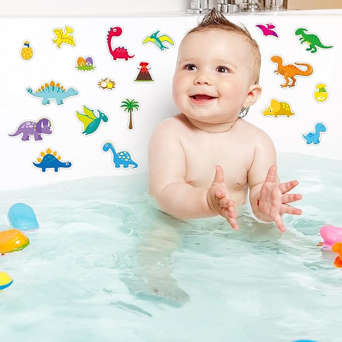 20 PCS Dinosaur Thick Gel Clings Dinosaurs Window Gel Clings Decals Stickers for Kids Toddlers and Adults Home Window Classroom Nursery Summer Dinosaurs Party Supplies Decorations