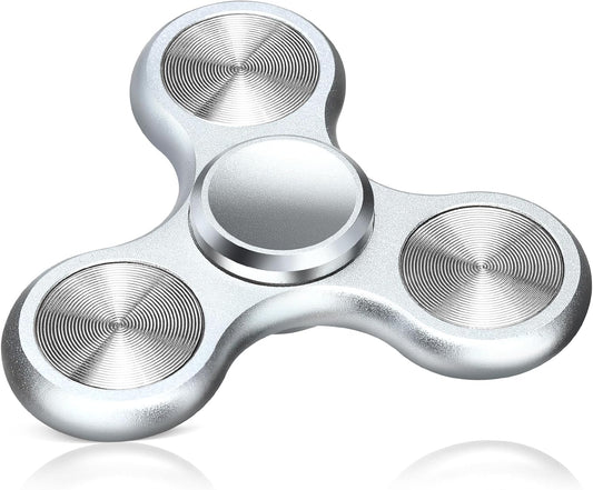 Metal Fidget Spinner for Adults, Silent Sensory Fidget Toys Adults Hand Spinners for ADHD Anxiety Stress Relief, Desk Toys for Office, Birthday Gifts Stocking Stuffers Classroom Prizes