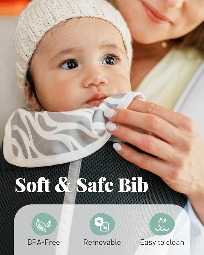 Baby Carrier, MOMTORY Safety-Certified 6-in-1 Baby Carrier with Hip Seat, Detachable Baby Holder Carrier Newborn to Toddler, Soft Ergonomic Toddler Support Carrier for 7-50lbs- Grey