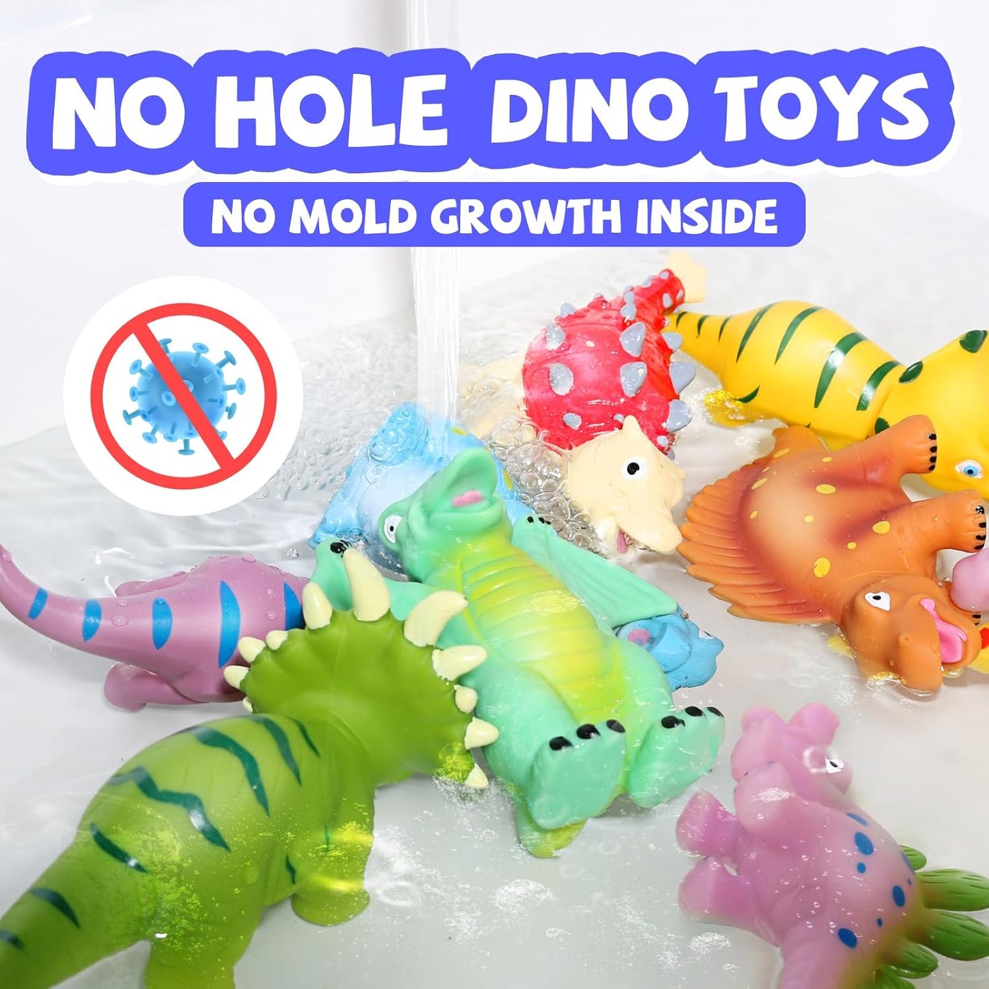 Hely Cancy Mold Free Bath Toys for Toddlers 18 Month
