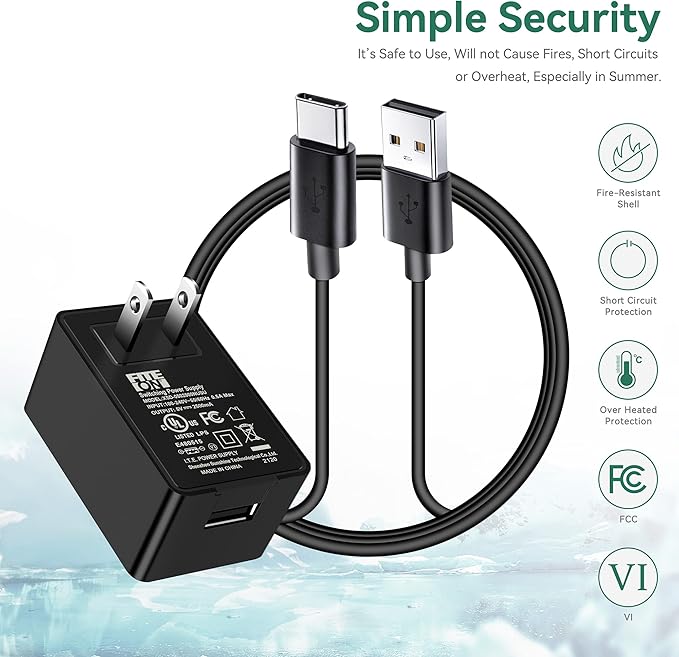 Bottle Warmer USB Charging Cable Cord, FITE ON Travel Bottle Warmer Wall Charger + Power Cord Compatible with BOLOLO/YIGU/Babymoov/Flashstar/BINGONE Portable Milk Warmer and More