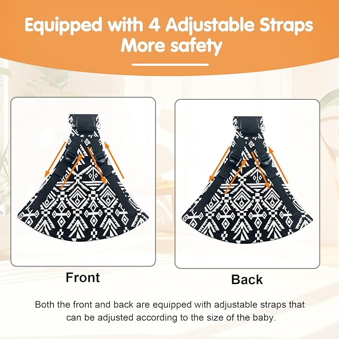 Baby Sling Carrier,Toddler Carrier,Upgraded 2025 Baby Sling with 4 Adjustable Straps(10-30lbs),Lightweight,Portable and One Size Fits All(Grey)