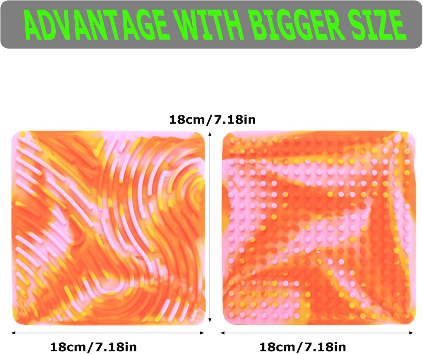 Sensory Activity Board, Silicone Fidget Toy Silent, No Mess for Calming/Stress/Anxiety/ADHD & Autism Kids & Adults, Travel Sensory Activity Board with Portable Storage Bag & 20 Strings