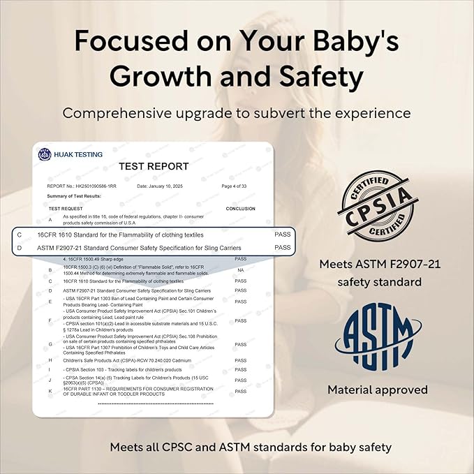 Baby Sling Carrier with Hip Seat - Adjustable & Safety Certified, Ergonomic Non-Slip Design for Newborn to Toddler (0-36 Months) - Carrying 8-35lbs Leopard