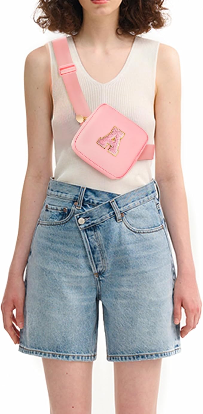 Birthday Gifts for 2 3 4 5 6 7 8 9 10 11 Year Old Girls - Mini Fanny Pack Cute Crossbody Bag Belt Bag Trendy Stuff,Graduation Gifts for Girls Teens Kids Daughter Sister Her - Peach,A