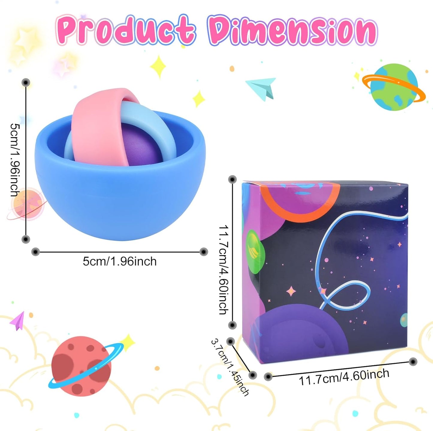 Fidget Toys Adults, Sensory Toys Pack for Kids, Gift for Boys Girls Teens Halloween New Year Party Favors, ADHD Autism Stress Relief Finger Toys