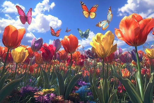 Jigsaw Puzzle 1000 Piece Adult Wooden Jigsaw Puzzle, Beautiful Garden Landscape, Active Minds Puzzle, Educational Gift, Family Fun Activities