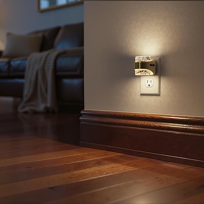 Briignite Night Light, Dimmable Night Lights Plug Into Wall with Bubble Design 3000K/4000K/5000K & 3 Brightness Levels for Baby Nursery Hallway Bathroom Kids Room, 3CCT