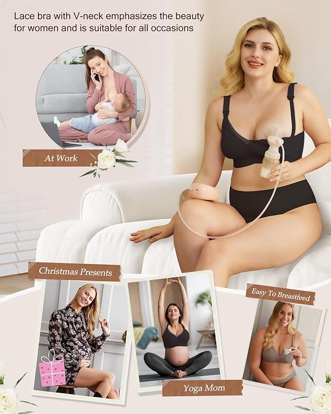 As Fairy Nursing Bras for Breastfeeding Mesh Lace Seamless Maternity Bra Pregnancy Sleep Wireless Bralette