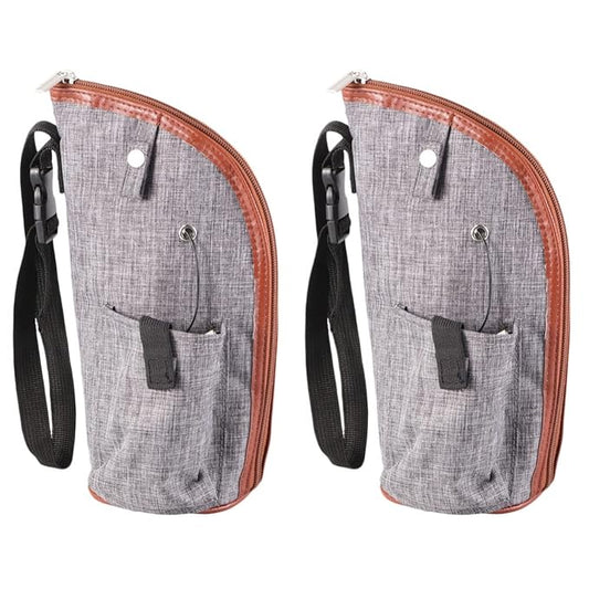 2sets USB Bottle Warmer Heater with Automatic Temperature Control Portable Travel Cup Cover for Car Use Go Feeding Grey