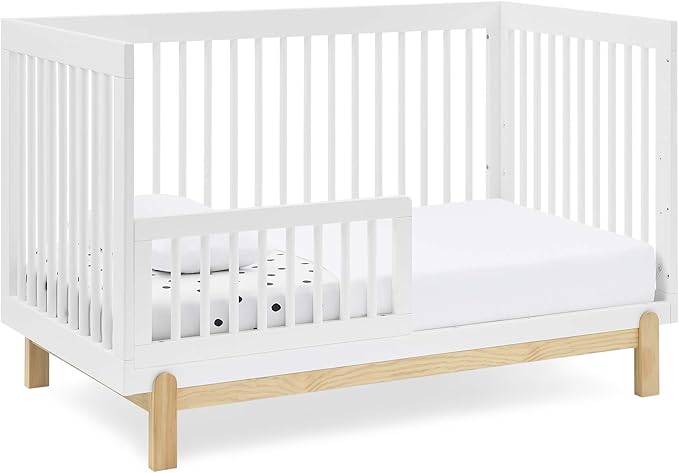 Delta Children Poppy 4-in-1 Convertible Crib, Bianca White/Natural