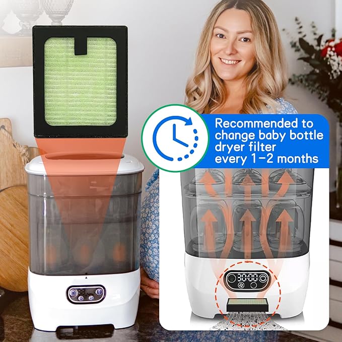 HEPA Filter Replacement for Baby Brezza Bottle Dryer Advanced