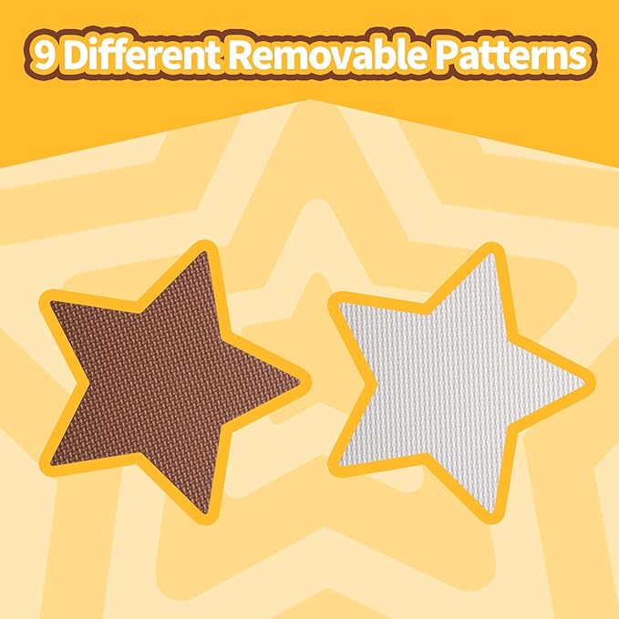 Coolcandy Baby Play Mat, 25Pcs Interlocking Puzzle Floor Mat, with Safety Fence - 0.4" Thick Non-Toxic EVA Foam Play Mat, for Infants & Toddlers 3-36 Months, Soft Puzzle Tiles for Play Areas