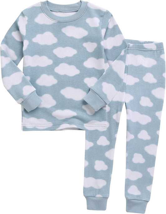 VAENAIT BABY 6M-12Y Kids Unisex Girls & Boys Soft Comfy Modal Tencel Sleepwear Pajamas 2pcs or 4pcs Set