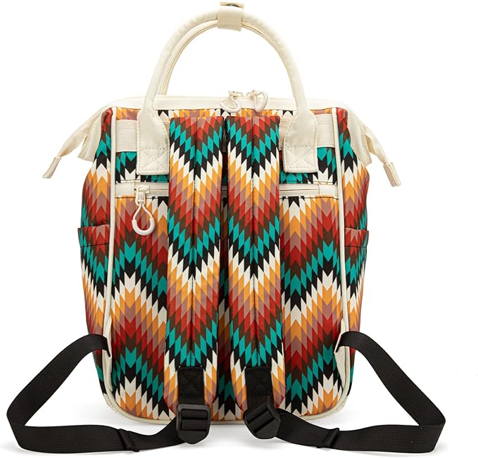 Montana West Wrangler Aztec Callie Diaper Bag Backpack with Stroller Straps Multifunction Baby Travel Bag WG2211-9110TN