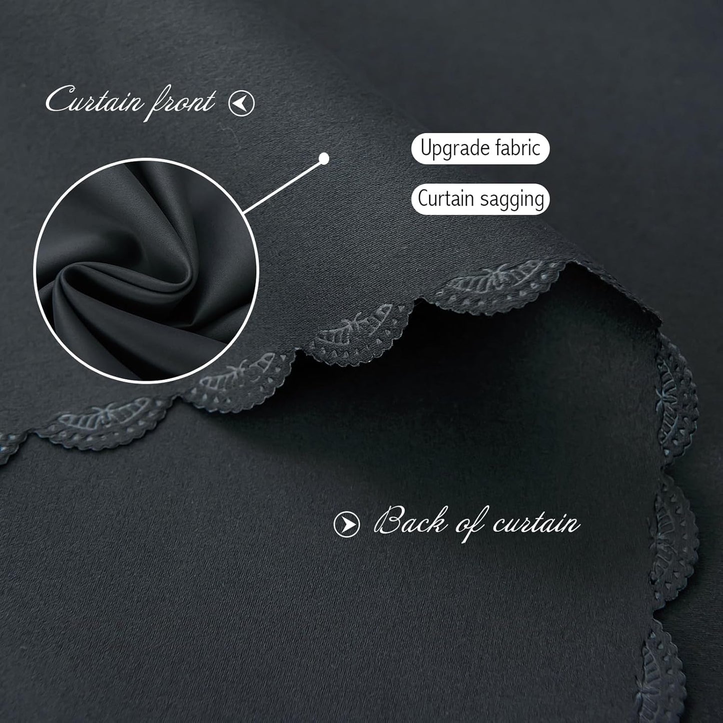 Adhesive Blackout Curtains- Self Stick Shades Window Blinds Curtains No Rod Needed Easy to Hang Curtains, Use for Bedroom, Living Room, Dining Room, Kitchen, Home Office, 47"W X 79"L, Black, 1 Panel