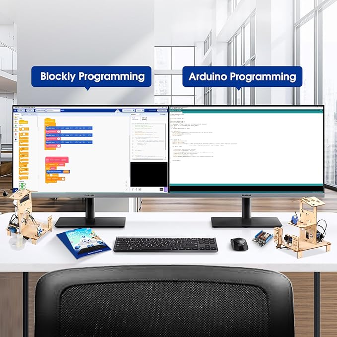 ACEBOTT 8-Piece Set ESP32 STEM Smart Home Education Kit Compatible with Arduino, STEM Robotics Science Kits for Kids Age 12+, Engineering Projects STEAM Activities Gifts 12+ Year Old Boys Crafts