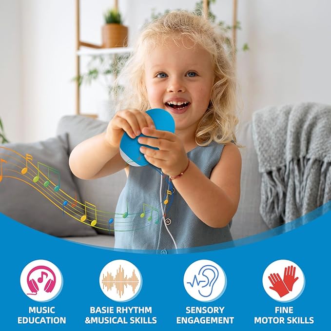 Thumb Piano, Electronic Handy Piano for Music Beginner,5-Keys 13 Kinds of Musical Instruments, Pocket Portable Educational Keyboard Finger Instruments,Easter Birthday Gift for Kids and Adults