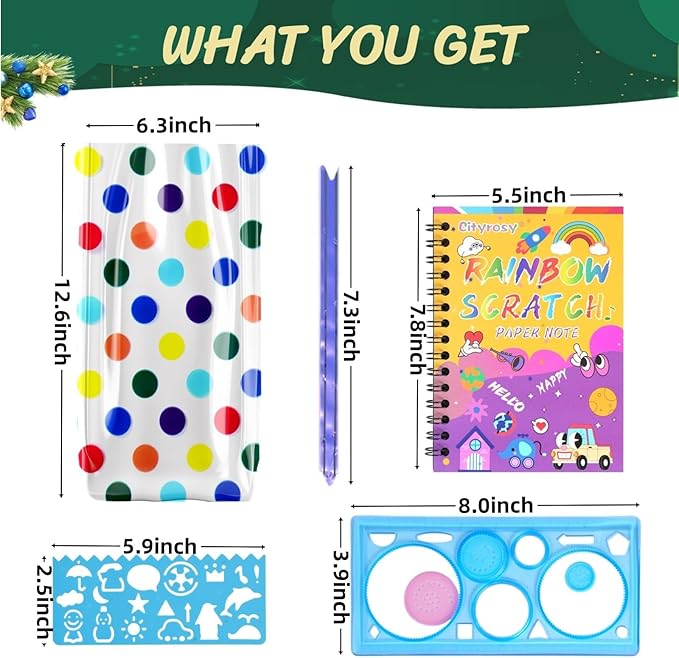 12 Pack Scratch Art Paper Rainbow Sets Scratch Off Art Notebook Crafts Easter Gifts Party Games Easter Christmas M