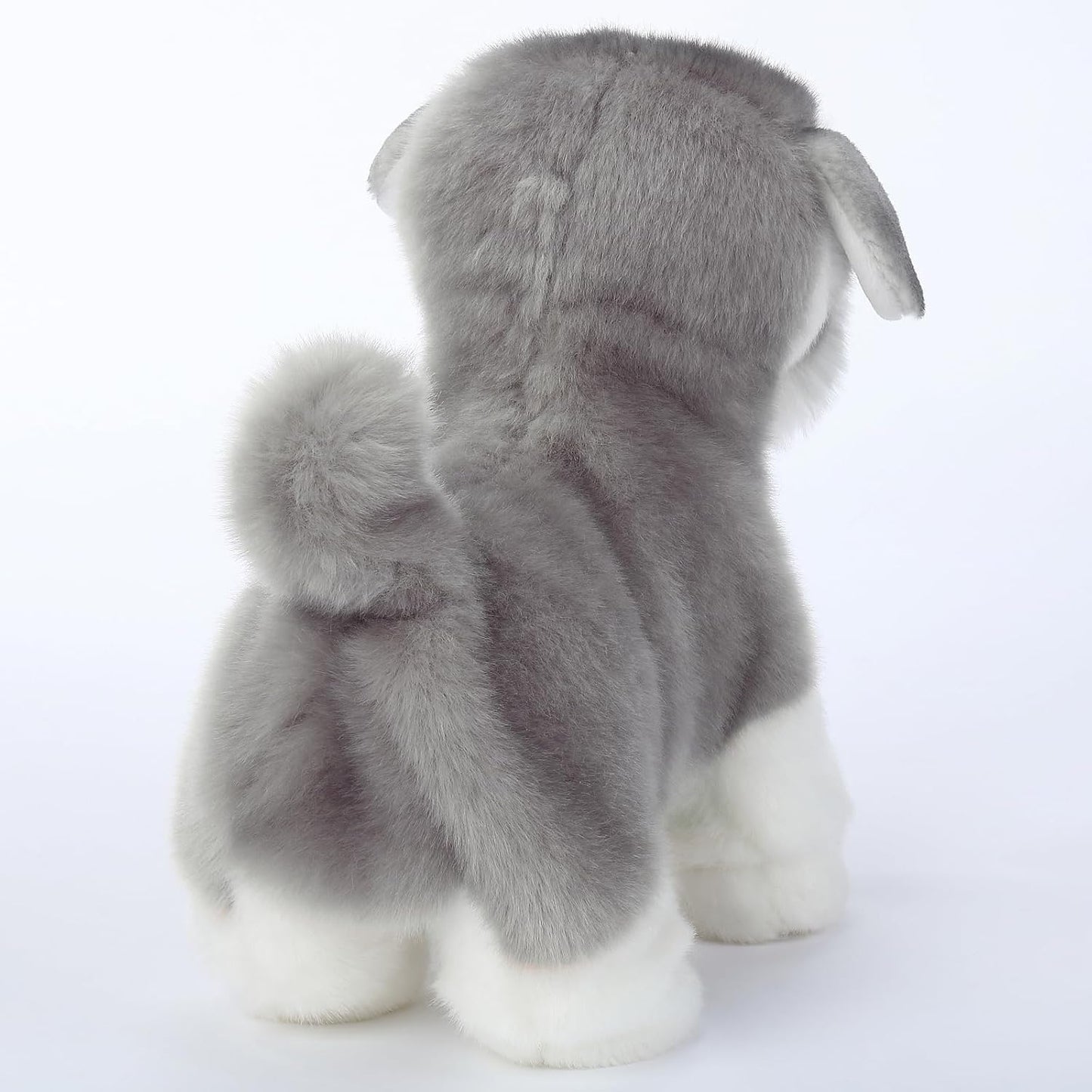 CU-MATE Interactive Plush Schnauzer Dog Toy,Companion Robot Dog Pets,Handmade Weighted Stuffed Animals,Electronic Toy with Walking/Barking/Wagging Tail/Talking