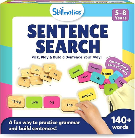 Skillmatics Learning Toys - Sentence Search, Fun Sentence Building Activity, Creative Word Play, Educational Toys for Kids, Gifts for Boys and Girls Ages 5, 6, 7, 8