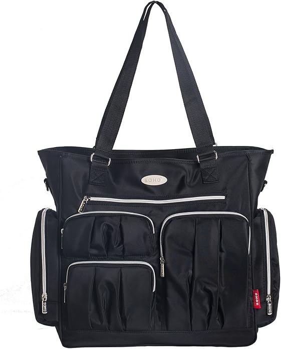 SoHo Times Square Diaper Bag Tote 8Pc Set