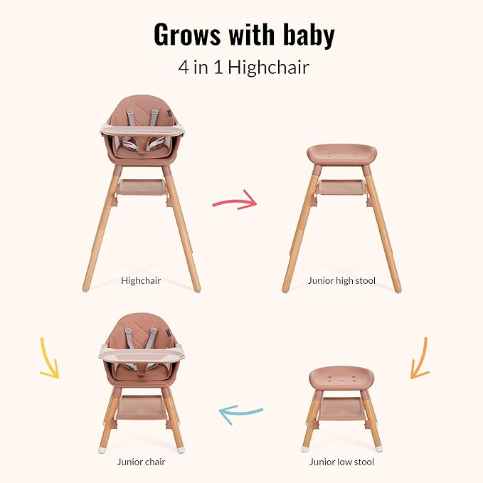 Dream On Me NibbleNest 3-in-1 Highchair