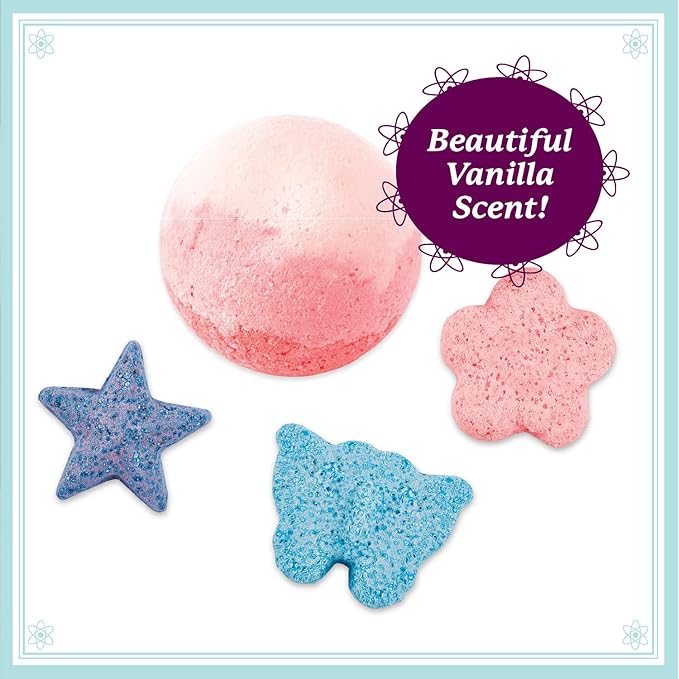 MindWare Science Academy Bath Bomb lab - A 20pc DIY Experiment kit for Boys & Girls - Make 4+ Bath Bomb Experiments - Great Gift for Children & Teenagers