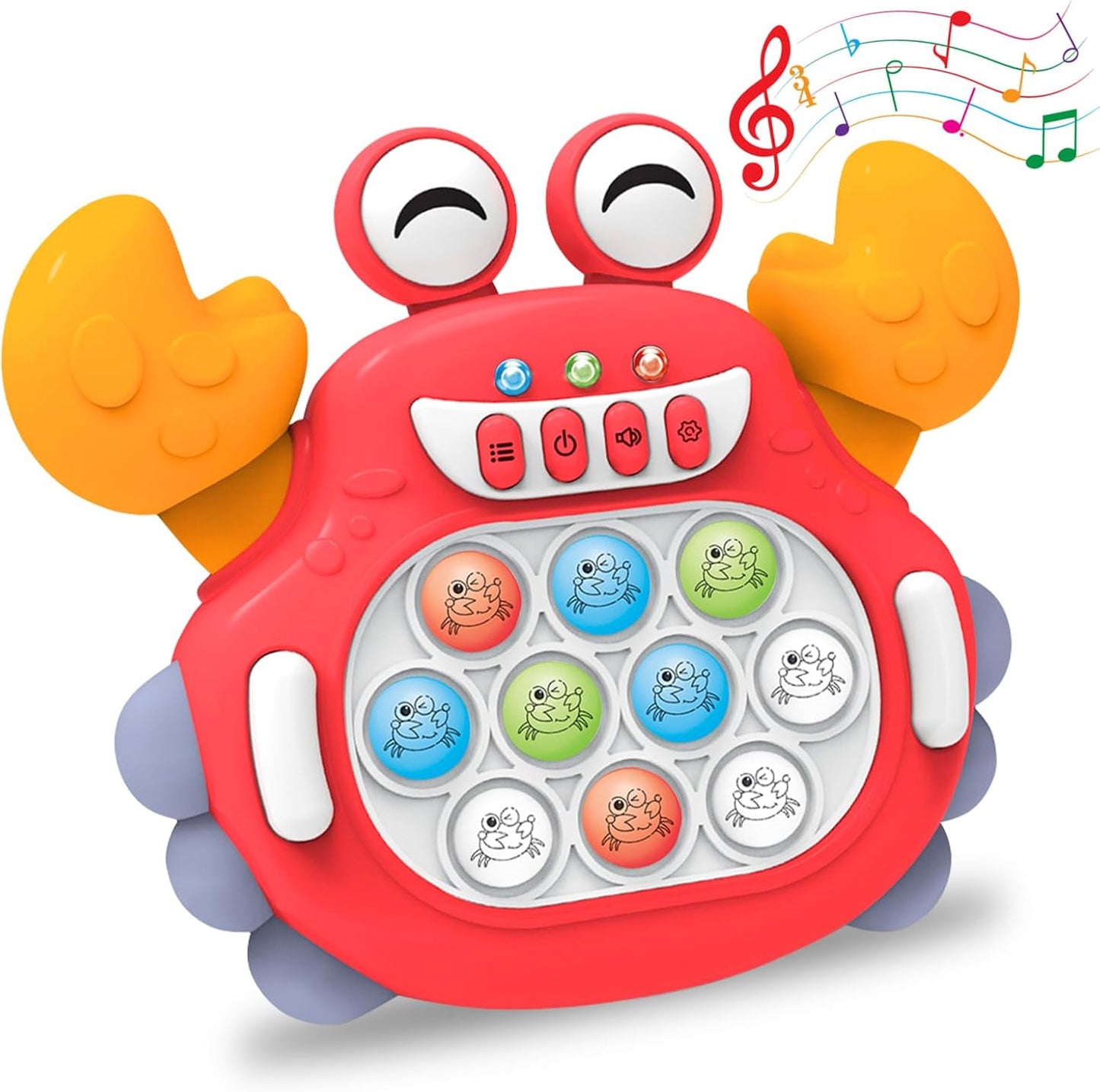 Fast Push Game, Pop Bubble Fidget Toy Quick Push Light Up Popping Game Toys for Ages 4-12, Birthday Gifts for Boys & Girls & Teens