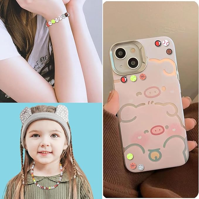 1000PCS Polymer Clay Beads Bracelet Making Kit, C+Style