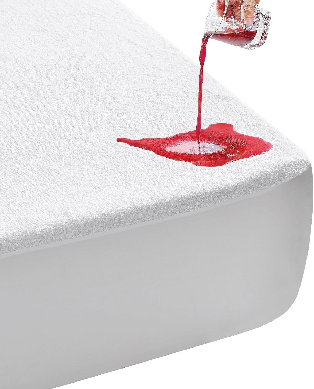 LAVANCE Premium Cotton Terry Mattress Protector – Twin XL Size, Waterproof Soft Noiseless Dirt-Proof Washable Bed Mattress Cover