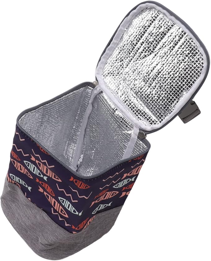 Breastmilk Warmer Cooler Bag, Large Capacity Insulated Baby Bottle Bag Multipurpose for Travel (Fish)