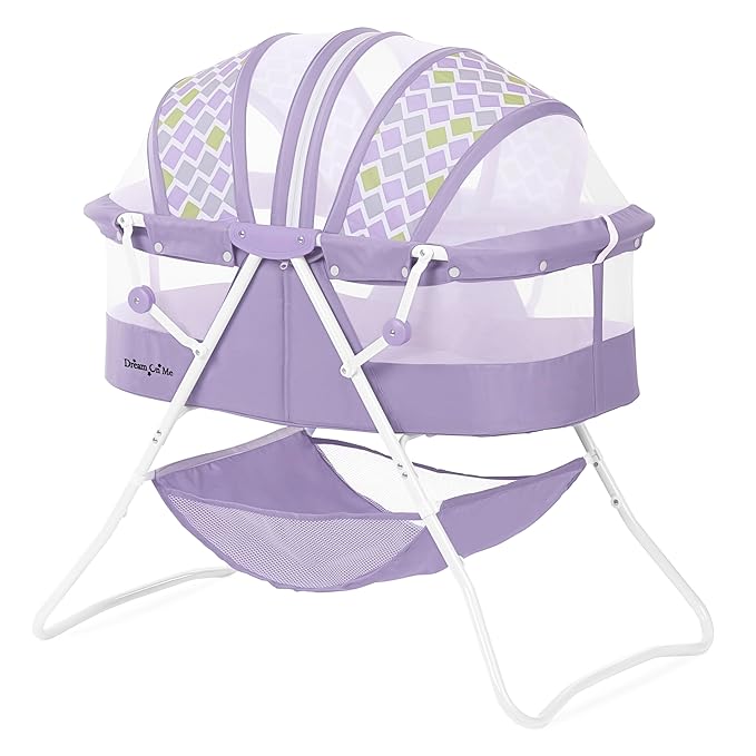 Karley Bassinet for Newborns | Award-Winning 2021 National Parenting Product & Mom’s Choice Winner | Portable Lightweight Bassinet with Adjustable Canopy, Dual-Sided Mattress & Storage Bag