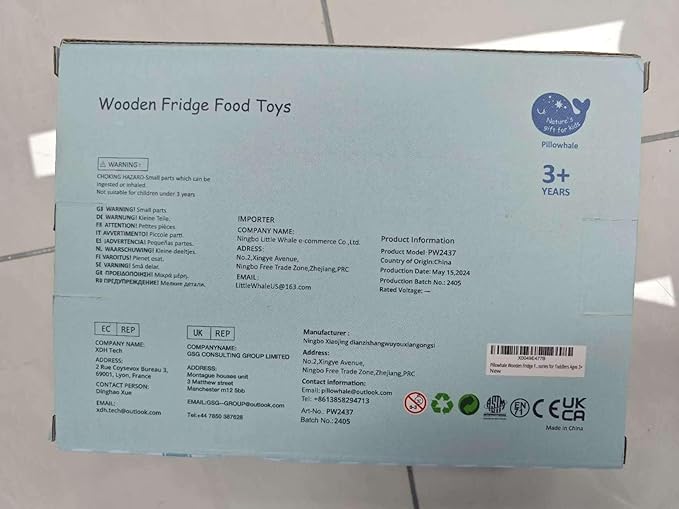 12-Piece Wooden Dairy & Ice Cream Play Food Set – Pretend Fridge Food Accessories w/ Milk Bottles Yogurt Cups Eggs Pastel Popsicles & Holder – Montessori Kitchen Toy for Kids Ages 3+