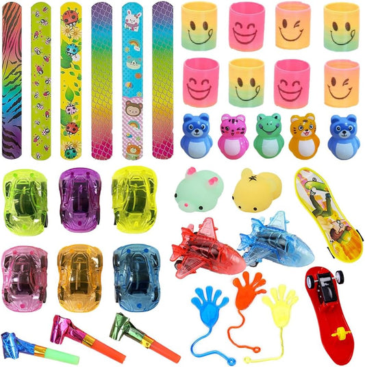 48 PCS Party Favors for Kids 4-8，8-12 Toy Assortment Bundle for Classroom Rewards, Carnival Prizes, Birthday Party Bulk Toys, Pinata Filler, Goodie Bag Filler, Treasure Box for Boys and Girls