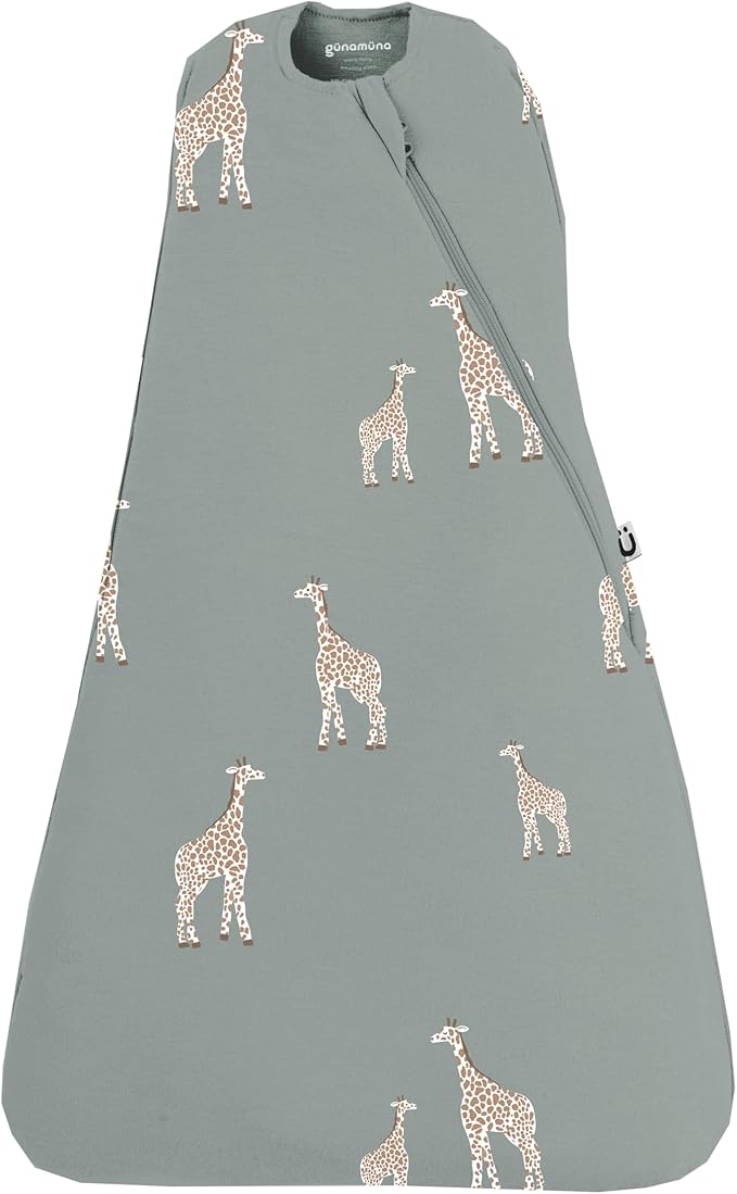 GUNAMUNA Swaddle Wrap for Newborns – Arms In or Out, Easy Diaper Changes with WONDERZiP, Soft Sleep Sack, 2.5 TOG