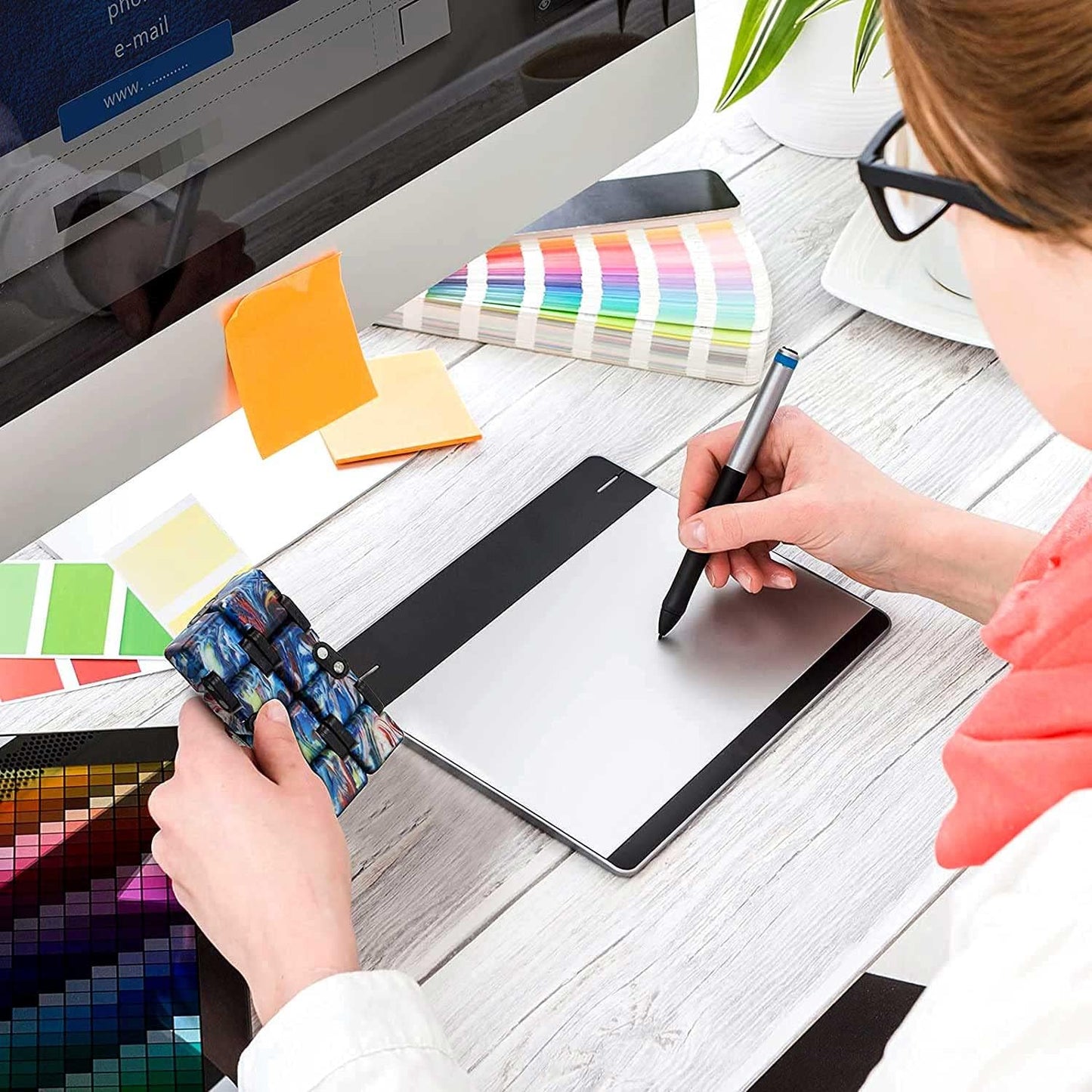 4 Pack Infinity Cube Fidget Toy, Fidgeting Game for Adults, Cool Mini Gadget Best for Stress and Anxiety Relief and Kill Time for ADD/ADHD/OCD A