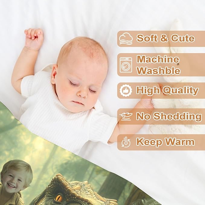 Ship Next Day, Personalized Baby Blanket – Printed in USA, Custom Baby Blanket for Boys & Girls, Baby Blanket with Name, Baby Shower, Easter, Christmas, Birthday Newborn & Toddler Gifts, Baby Gifts