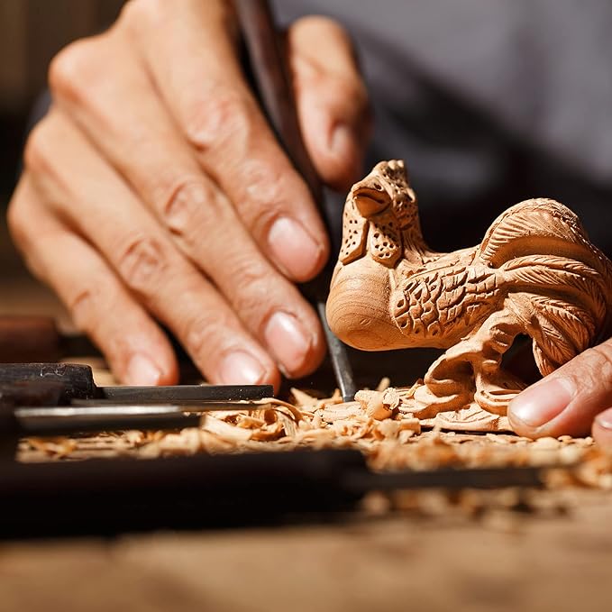 10 Pack Unfinished Basswood Carving Blocks Kit, Rectangular Wooden Blocks for DIY Carving, Crafting and Whittling for Adults Beginner and Experts(6 x 1 x 1 inch, 6 x 2 x 2 inch)