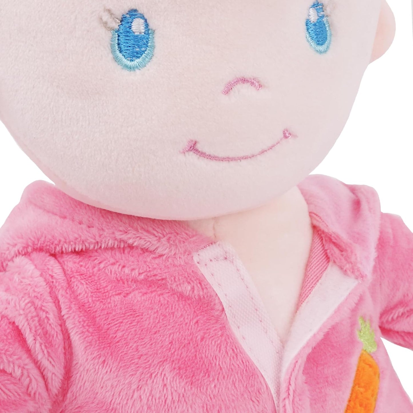 June Garden 12" Sweet Dolly Peachpaws - Stuffed Ultra Soft Baby Doll for Birth and Up - Bunny Outfit