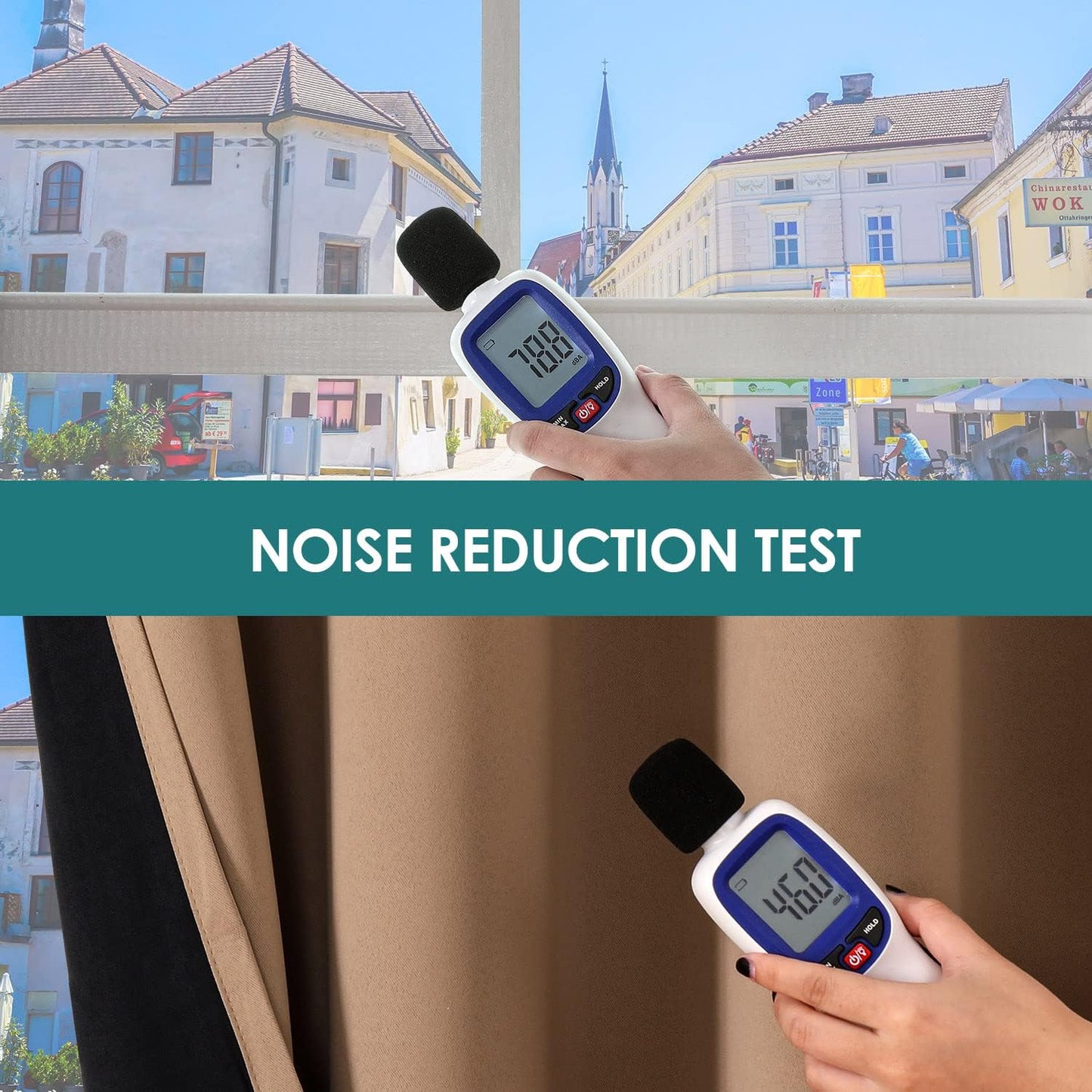 ChrisDowa 100% Blackout Curtains for Bedroom with Black Liner, 2 Thick Layers Total Blackout Thermal Insulated Grommet Small Window Curtains 2 Panels Set (Cappuccino, 42 x 54 Inch)