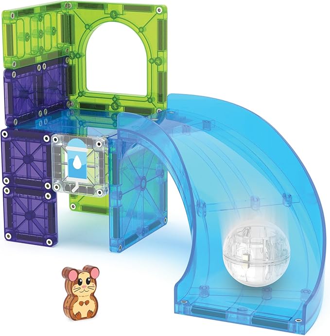 MAGNA-TILES Hamster Ball 13-Piece Magnetic Construction Set, The Original Magnetic Building Brand