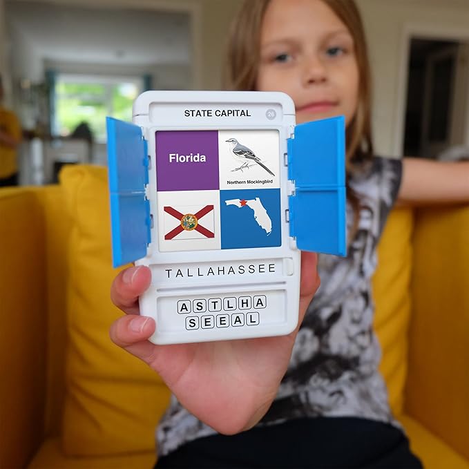 100 PICS US States & Capitals Flash Cards | All 50 States and Capitals to Learn | Fun and Functional Case | Ultimate Flashcards for United States Geography | Card Games for Kids and Adults | Ages 6+