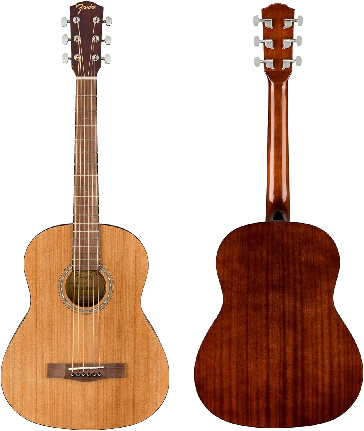 Fender FA-15 3/4-Scale Kids Steel String Acoustic Guitar - Natural Bundle with Gig Bag, Tuner, Strap, Picks, Fender Play Online Lessons, and Austin Bazaar Instructional DVD