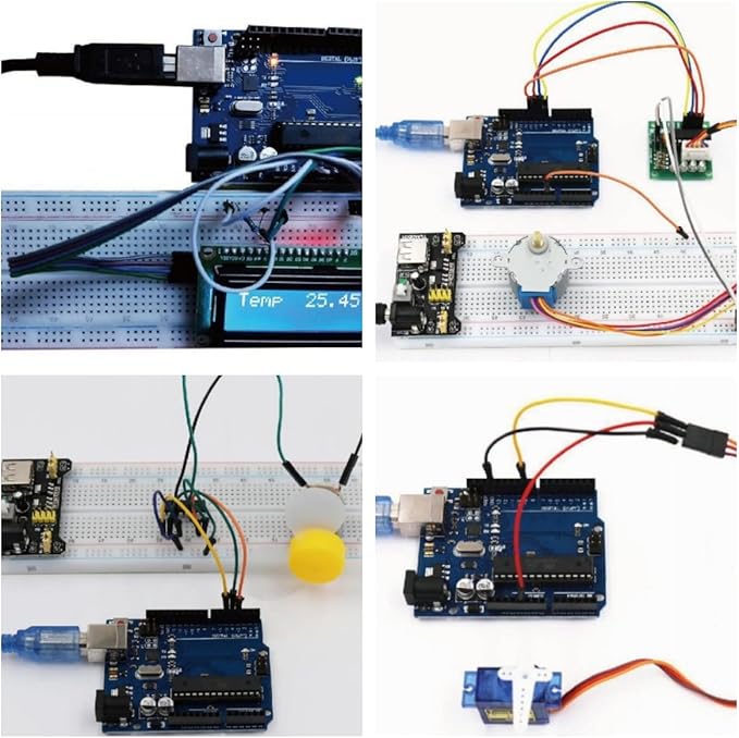 RFID kit for Arduino UNO R3 Upgraded Learning kit with Retail Box RFID Arduino UNO R3 Starter kit with LCD Display, breadboard, sensors and More Than 40 Components